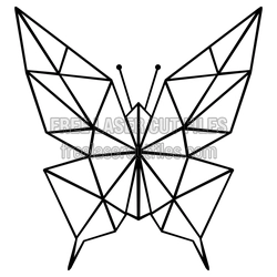 Geometric Butterfly Laser Cut Template, Ready to Cut