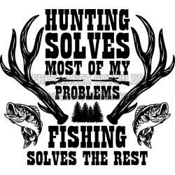 Hunting and Fishing Quote SVG, Ready to Cut Gift Design