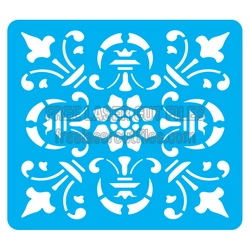 Ornamental Floral Stencil Design Ready to Cut for Decor