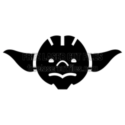 Yoda Head Silhouette Laser Cut File, Ready to Cut