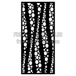 Decorative Bubble Screen Panel, Laser Ready Pattern