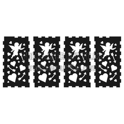 Cupid Love Lantern Panel Laser Cut File, Ready to Cut