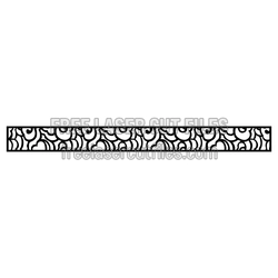 Decorative Door Panel Screen Pattern Ready to Cut