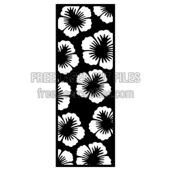Floral Panel Pattern for Laser Cutting, Ready to Cut