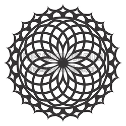 Layered Mandala Flower Laser Cut Design, Ready to Cut