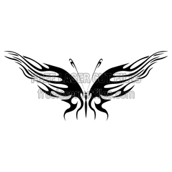 Tribal Butterfly Clipart Design for Laser Cutting