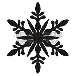 Decorative Snowflake Laser Cut File for Christmas Crafting