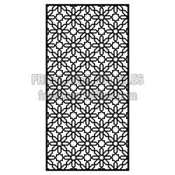 Geometric Lattice Screen Panel Laser Cut Design