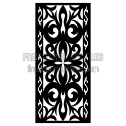 Ornamental Decorative Panel Pattern for Laser Cutting
