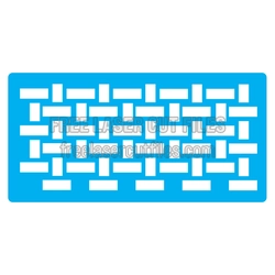 Brick Pattern Stencil for Laser Cutting, Ready to Cut