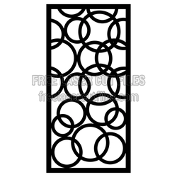 Geometric Circle Screen Panel Laser Cut Pattern