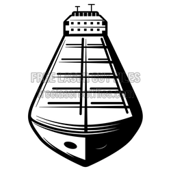 Container Ship Clipart Laser Cut File, Ready to Cut