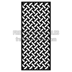 Decorative Woven Panel Laser Cut Screen, Ready to Cut