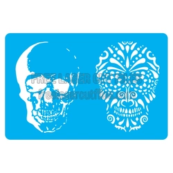 Day of the Dead Skull Stencil Set, Laser Cut Template