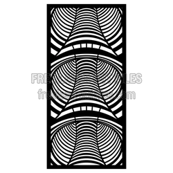 Decorative Geometric Door Screen Panel Ready to Cut