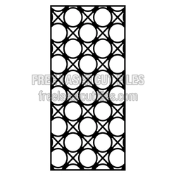 Geometric Circle Lattice Panel Ready to Cut