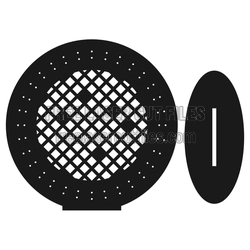 Laser Cut Jewelry Organizer Stand with Diamond Pattern