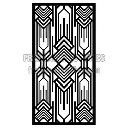 Art Deco Geometric Decorative Panel Laser Cut File