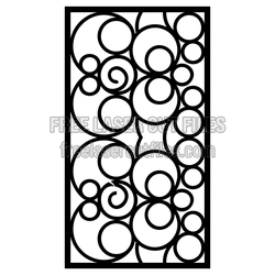 Decorative Circle Panel Laser Cut Screen Pattern