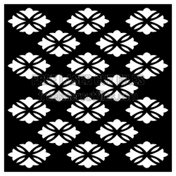 Decorative Floral Lattice Panel, Laser Cut Screen Template