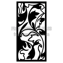 Floral Decorative Panel Door Screen Ready to Cut