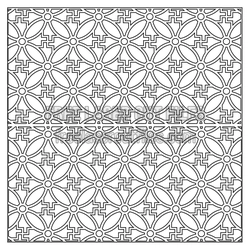 Geometric Floral Pattern Panel Laser Cut File, Ready to Cut