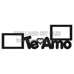 TeyAmo Valentine Photo Frame Laser Cut File