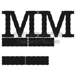 3D Letter M Laser Cut File, Ready to Cut Display Design