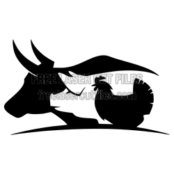 Cow, Pig, and Chicken Farm Animal Sign Laser Cut Design
