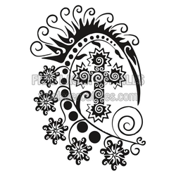 Decorative Easter Cross Ornament Laser Cut File