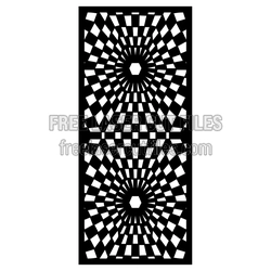 Geometric Decorative Door Screen Panel Ready to Cut