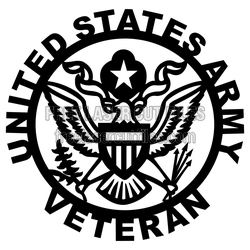 United States Army Veteran Logo Laser Cut File