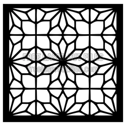 Geometric Decorative Screen Panel Ready to Cut