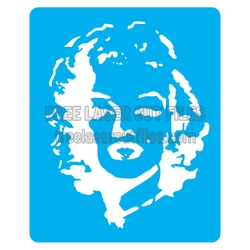 Marilyn Monroe Stencil Design for Laser Cut Projects