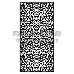 Ornamental Laser Cut Panel Pattern for Doors and Screens