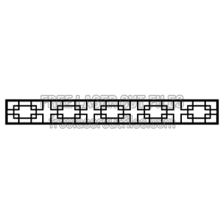 Decorative Geometric Door Panel Laser Cut Pattern