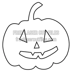 Halloween Jack-O'-Lantern Pumpkin Laser Cut File
