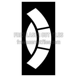 Modern Decorative Screen Pattern for Laser Cutting