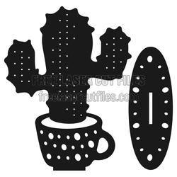 Cactus Jewelry Organizer Laser Cut File, Ready to Cut
