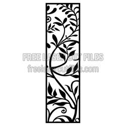 Decorative Floral Door Screen Panel Laser Cut Design