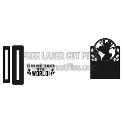 Teacher Gift Card Holder with World Globe Design