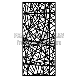 Abstract Geometric Decorative Screen Panel, Laser Ready
