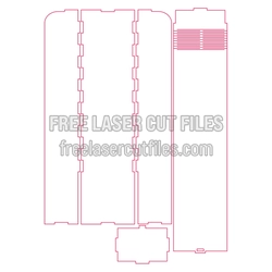 Laser Cut Box Template with Hinged Lid, Ready to Cut
