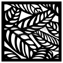 Tropical Leaves Decorative Screen Panel Ready to Cut