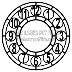 Vinyl Record Wall Clock Laser Cut File, Ready to Cut
