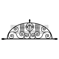 Decorative Arched Fence Panel Ready to Cut Laser File