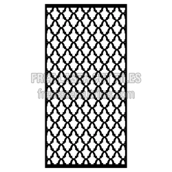 Decorative Geometric Laser Screen Pattern, Ready to Cut