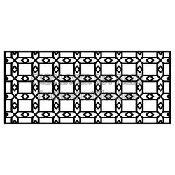 Decorative Geometric Lattice Screen Laser Cut Pattern