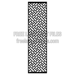 Decorative Lattice Screen Panel Laser Cut Pattern