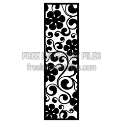 Floral Vine Decorative Screen Panel Ready to Cut